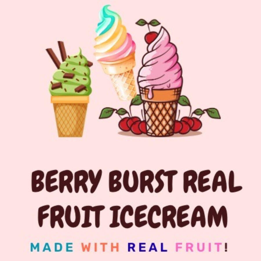 Berry Burst Real Fruit Ice Cream and Yogurt